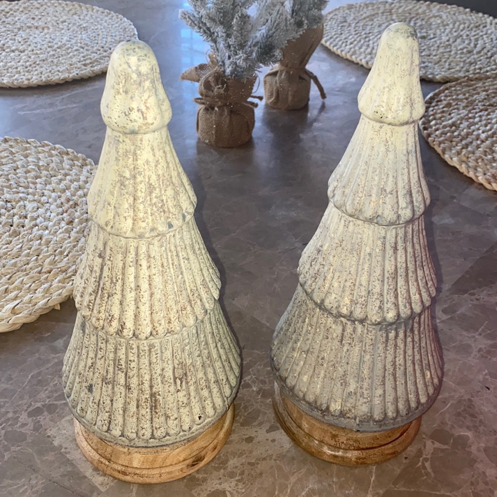 13 in wood glass tree Matt